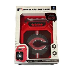 SOAR Cincinnati Reds Bluetooth Wireless Speaker With LED Lights NWT